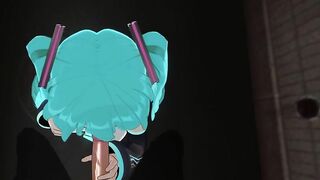 3D HENTAI POV Hatsune Miku sucks your cock hard until you cum