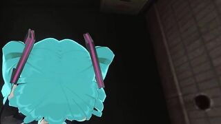3D HENTAI POV Hatsune Miku sucks your cock hard until you cum