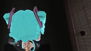 3D HENTAI POV Hatsune Miku sucks your cock hard until you cum
