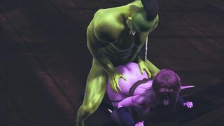Orc fucked an elf in the ass
