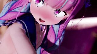 Minato Aqua karaoke box - Hololive Vtuber - MMD