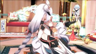 0398 -【R18-2D】Genshin Impact 原神 Aunty Shenhe 申鹤 X Chong Yun