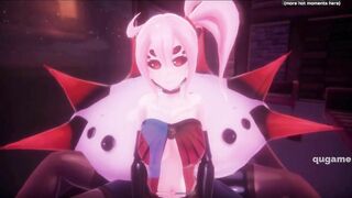 Monster Girl Island | Hentai anime teen with big tits is getting her pussy creampied