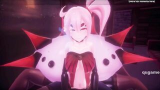 Monster Girl Island | Hentai anime teen with big tits is getting her pussy creampied