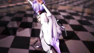 【SEX TOY-MMD】Cheongsam HAKU - Erotic Dance【R-18】