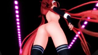 【MMD】KanColle Kawakaze - PINK CAT【R-18】