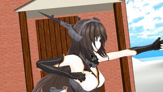 【MMD】Combined Fleet Flagship Donut Hall at Nagato【R-18】