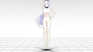 【MMD】Haku & clean blue jeans【R-18】