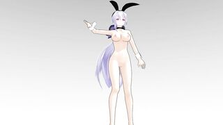 【MMD】Haku & clean blue jeans【R-18】