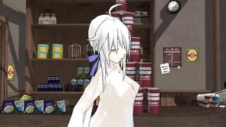 【MMD】Haku-san turns over here & Baby (Corrects sound deviation)【R-18】