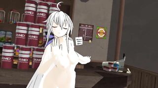 【MMD】Haku-san turns over here & Baby (Corrects sound deviation)【R-18】