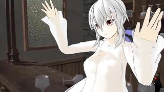 【MMD】Haku-san turns over here & Baby (Corrects sound deviation)【R-18】