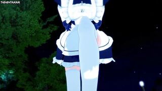 Hentai POV Feet Shimei Ryomou Teases You At The Park! Ikkitousen!