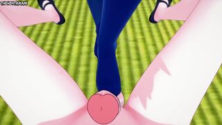 POV Feet Hentai Shimei Ryomou pleases you in Japanese House Ikkitousen