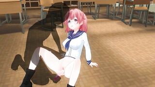 3D HENTAI Teacher found a vibrator in a schoolgirl's bag and put it in her pussy