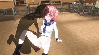 3D HENTAI Teacher found a vibrator in a schoolgirl's bag and put it in her pussy