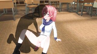 3D HENTAI Teacher found a vibrator in a schoolgirl's bag and put it in her pussy