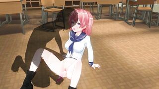 3D HENTAI Teacher found a vibrator in a schoolgirl's bag and put it in her pussy