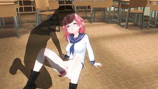 3D HENTAI Teacher found a vibrator in a schoolgirl's bag and put it in her pussy