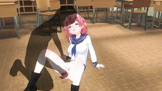 3D HENTAI Teacher found a vibrator in a schoolgirl's bag and put it in her pussy