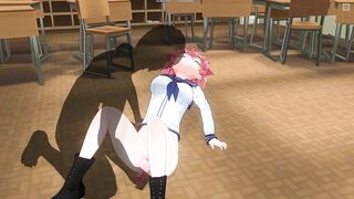 3D HENTAI Teacher found a vibrator in a schoolgirl's bag and put it in her pussy