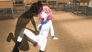3D HENTAI Teacher found a vibrator in a schoolgirl's bag and put it in her pussy