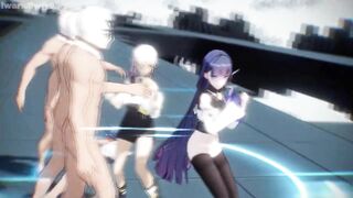0431 -【R18-MMD-4K】Honkai Impact 3rd 崩坏三 Mei senpai teaching Carole芽衣队长，你能再表演一下那个吗？
