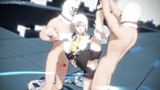 0431 -【R18-MMD-4K】Honkai Impact 3rd 崩坏三 Mei senpai teaching Carole芽衣队长，你能再表演一下那个吗？