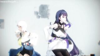 0431 -【R18-MMD-4K】Honkai Impact 3rd 崩坏三 Mei senpai teaching Carole芽衣队长，你能再表演一下那个吗？