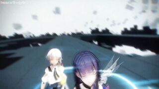 0431 -【R18-MMD-4K】Honkai Impact 3rd 崩坏三 Mei senpai teaching Carole芽衣队长，你能再表演一下那个吗？