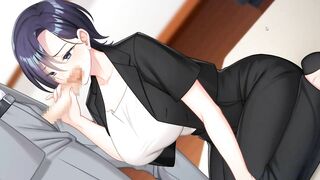 Rin to Shita Tsuma wa GAME | blowjob for the boss in the office