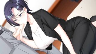 Rin to Shita Tsuma wa GAME | blowjob for the boss in the office