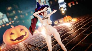 mmd r18 Halloween with pyrrha cute princess 3d hentai