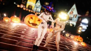 mmd r18 Halloween with pyrrha cute princess 3d hentai