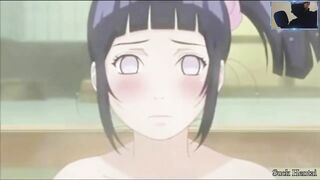 Naruto interrupted the girls' bath. I ended up fucking