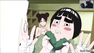 Naruto interrupted the girls' bath. I ended up fucking
