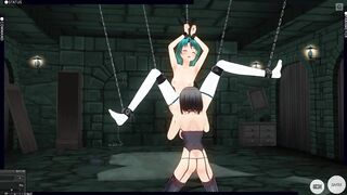 3D HENTAI BDSM the Mistress took the Schoolgirl to the Basement to Bring to Orgasms (PART 2)