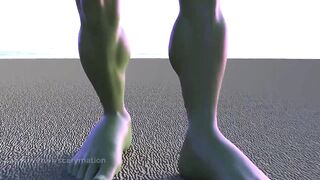 tifa lockheart turns into she hulk part 3