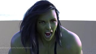 tifa lockheart turns into she hulk part 3