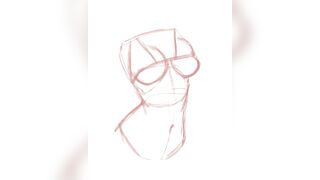 Kiwisunset Speedpaint, Cute Egirl Fanart Drawing, Bikini Drawing, Vertical Video