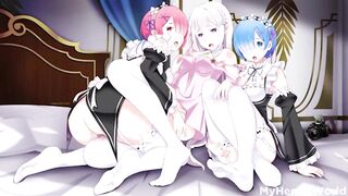 Re:zero Hentai Porn best Compilation Fuck 2