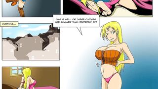 Goddess of Fertility - Huge Belly Pregnant Expansion Hentai Comic by Marrazan