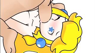Minus8 Princess Peach and Mario face fuck - p..com