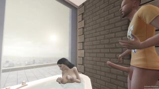 Cardi B Takes a Bath