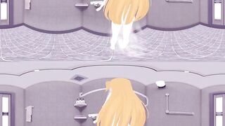 [VR 360 4K] Kaede Yumesaki GameClubProject Shower and Sucking