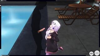 3D HENTAI Yuzuki Yukari Breastfeeding your Cock