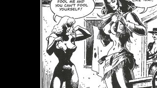 COWGIRLS AT WAR - FETISH BABES ILLUSTRATIONS - RUSS HEATH