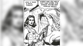 COWGIRLS AT WAR - FETISH BABES ILLUSTRATIONS - RUSS HEATH