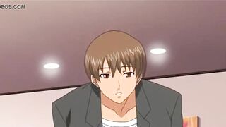 Delicate Cartoon Couple Anal Creampie