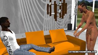 Foxy 3D Zombie Babe Taking Black Cock